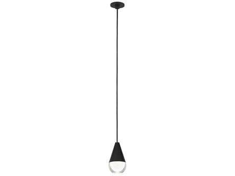 Visual Comfort Modern Cupola 1-Light Nightshade Black Mini Pendant