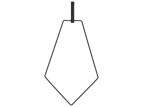 Visual Comfort Modern Trellis Nightshade Black Pentagon Accessory