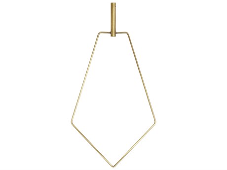 Visual Comfort Modern Trellis Natural Brass Pentagon Accessory