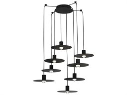 Meyda Balsam Pine 2-Light Black Glass Pendant