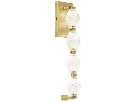 Visual Comfort Modern Collier 1-Light Natural Brass Wall Sconce
