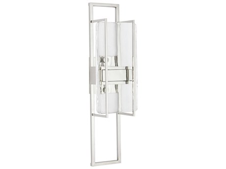 Visual Comfort Modern Duelle 1-Light Polished Nickel Wall Sconce