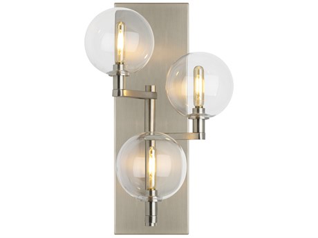 Visual Comfort Modern Gambit 3-Light Satin Nickel Wall Sconce