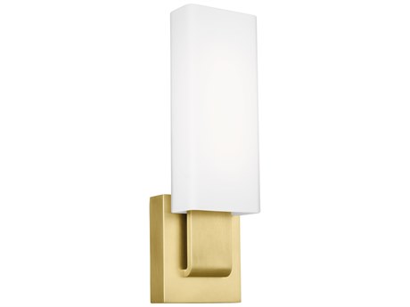 Visual Comfort Modern Kisdon 1-Light Natural Brass Wall Sconce