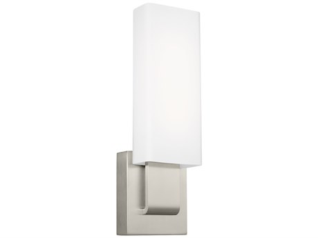 Visual Comfort Modern Kisdon 1-Light Polished Nickel Wall Sconce