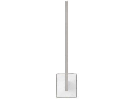 Visual Comfort Modern Klee 1-Light Polished Nickel White Marble Wall Sconce