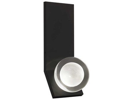 Visual Comfort Modern Mina 1-Light Nightshade Black Wall Sconce