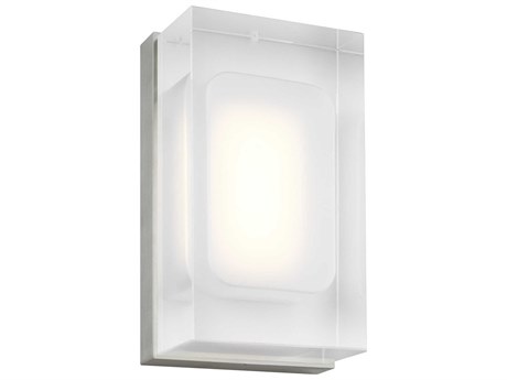 Visual Comfort Modern Milley 1-Light Satin Nickel Wall Sconce