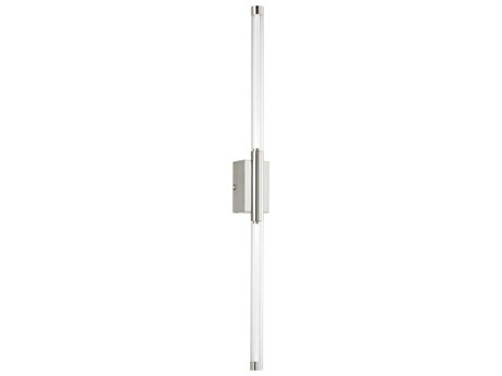 Visual Comfort Modern Phobos 2-Light Polished Nickel Wall Sconce