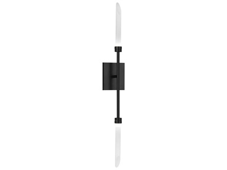 Visual Comfort Modern Spur 2-Light Matte Black Wall Sconce