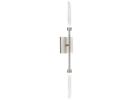 Visual Comfort Modern Spur 2-Light Satin Nickel Wall Sconce