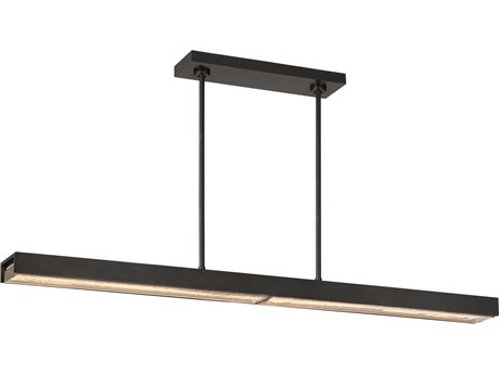 Visual Comfort Modern Maybeck 2-Light Bronze Linear Island Pendant