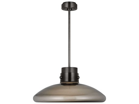 Visual Comfort Modern Morgan 1-Light Burnished Bronze Pendant