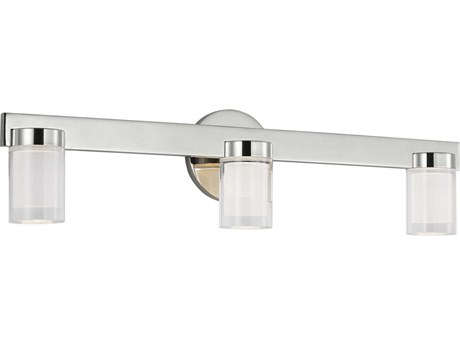 Visual Comfort Modern Esfera 3-Light Polished Nickel Vanity Light