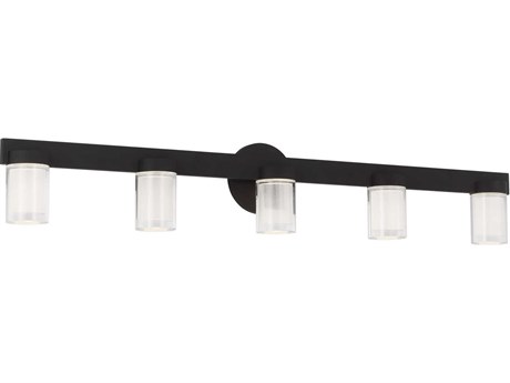 Visual Comfort Modern Esfera 5-Light Nightshade Black Vanity Light
