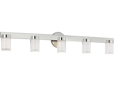 Visual Comfort Modern Esfera 5-Light Polished Nickel Vanity Light