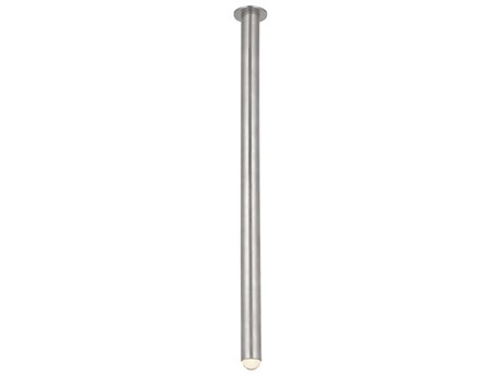 Visual Comfort Modern Ebell 1-Light Antique Nickel Cylinder Flush Mount