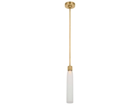 Visual Comfort Modern Volver 1-Light Hand Rubbed Antique Brass Mini Pendant