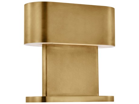 Visual Comfort Modern Wyllis Natural Brass White Alabaster Diffuser Table Lamp