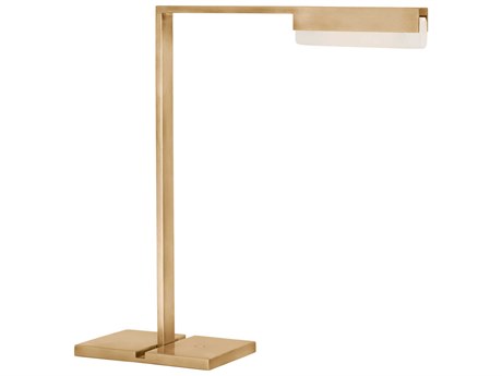 Visual Comfort Modern Linea Hand Rubbed Antique Brass Desk Lamp