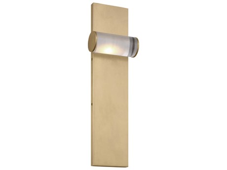 Visual Comfort Modern Esfera 1-Light Natural Brass Wall Sconce