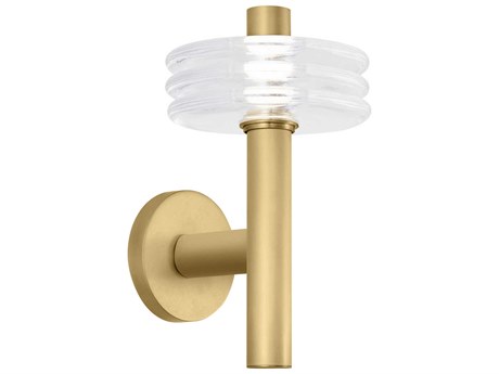 Visual Comfort Modern Laurel 1-Light Natural Brass Wall Sconce