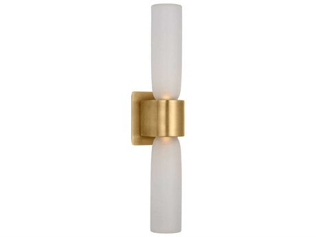 Visual Comfort Modern Volver 2-Light Hand Rubbed Antique Brass Wall Sconce