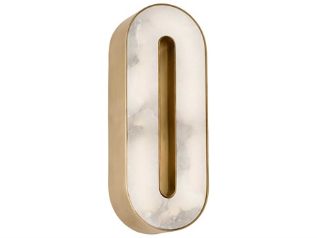 Visual Comfort Modern Wyllis 1-Light Hand Rubbed Antique Brass Wall Sconce