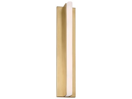 Visual Comfort Modern Linea 1-Light Hand Rubbed Antique Brass Wall Sconce