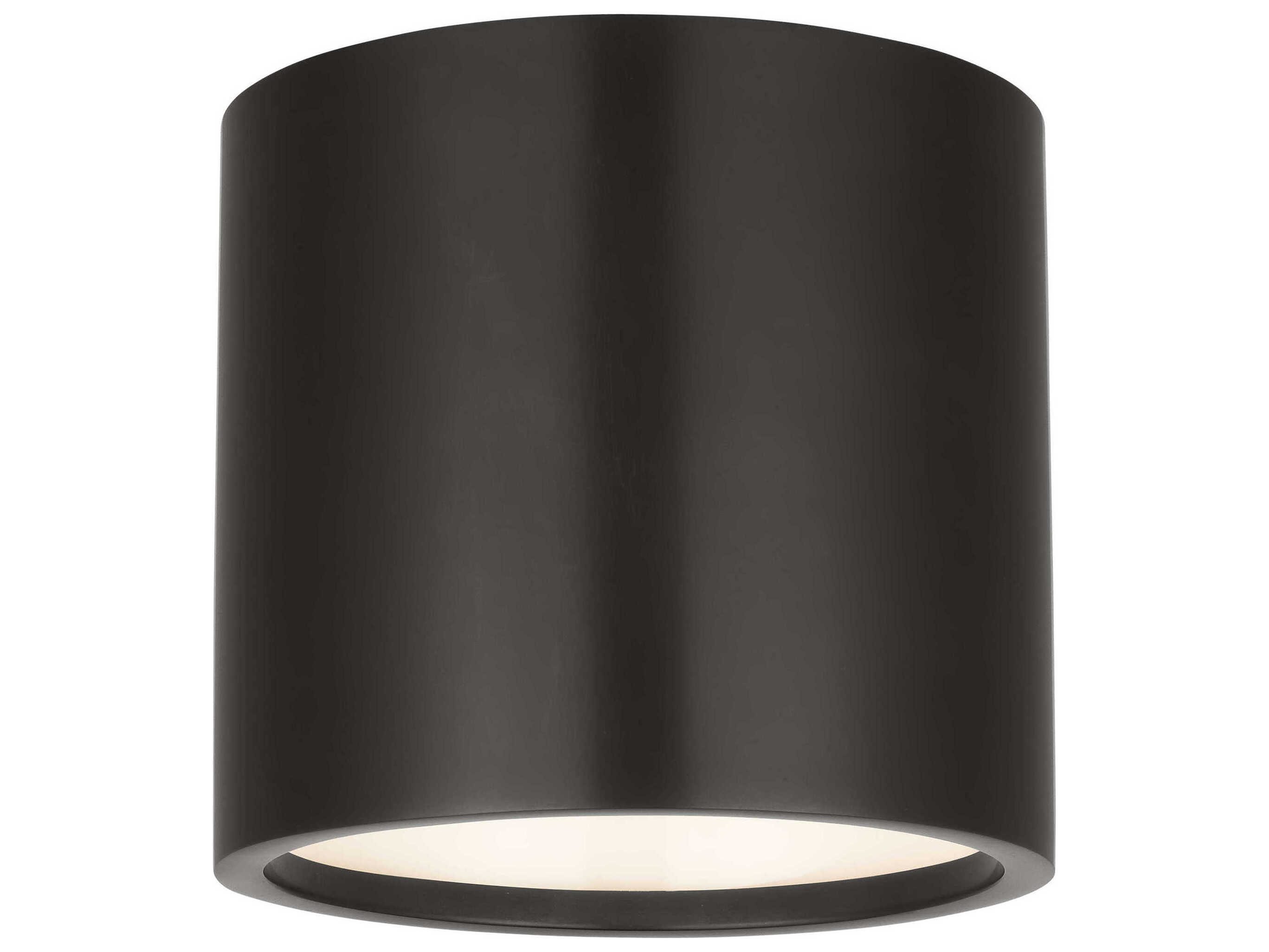 Visual Comfort Modern Collection MDFM73827BZ Mick De Giulio Dola LED 6 inch Bronze Flush Mount Ceiling Light