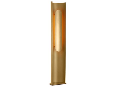 Visual Comfort Modern Shielded Hand Rubbed Antique Brass Floor Lamp