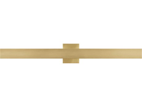 Visual Comfort Modern Bau 1-Light Natural Brass Vanity Light