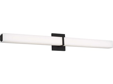 Visual Comfort Modern Milan 1-Light Nightshade Black Vanity Light