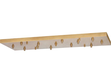 Visual Comfort Modern Multiport Hand Rubbed Antique Brass 13-Light Mount