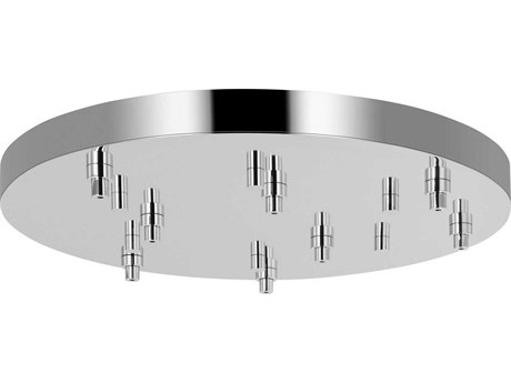 Visual Comfort Modern Multiport Polished Nickel 8-Light Mount