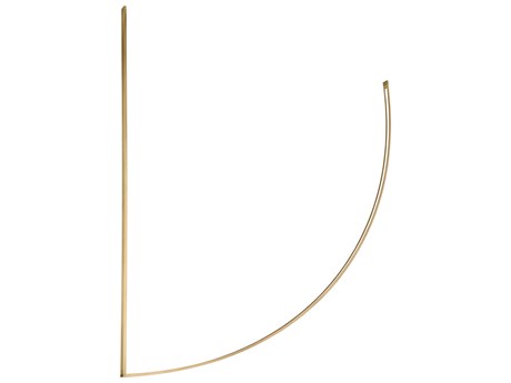 Visual Comfort Modern Baku 1-Light Hand Rubbed Antique Brass Linear Chandelier