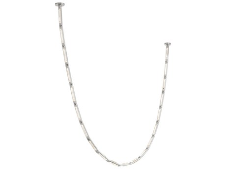Visual Comfort Modern Catena 20-Light Polished Nickel Linear Chandelier