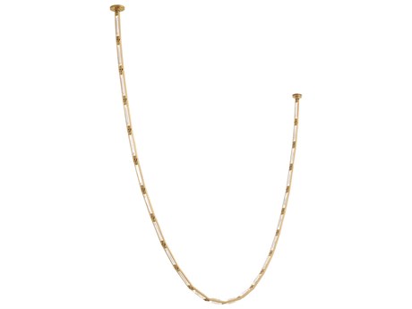 Visual Comfort Modern Catena 23-Light Hand Rubbed Antique Brass Linear Chandelier