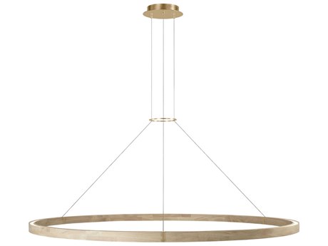 Visual Comfort Modern Ashok 1-Light Hand Rubbed Antique Brass Round Pendant