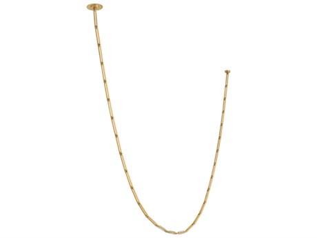 Visual Comfort Modern Catena 3-Light Brass Linear Chandelier