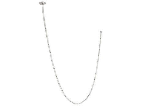 Visual Comfort Modern Catena 3-Light Polished Nickel Linear Chandelier