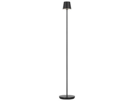 Visual Comfort Modern Nevis Black Floor Lamp