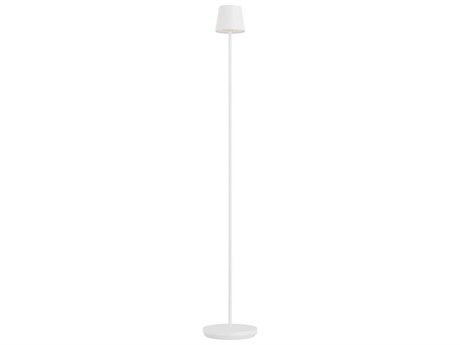 Visual Comfort Modern Nevis Matte White Floor Lamp