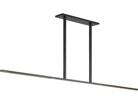 Visual Comfort Modern Cityscape 2-Light Bronze Linear Island Pendant