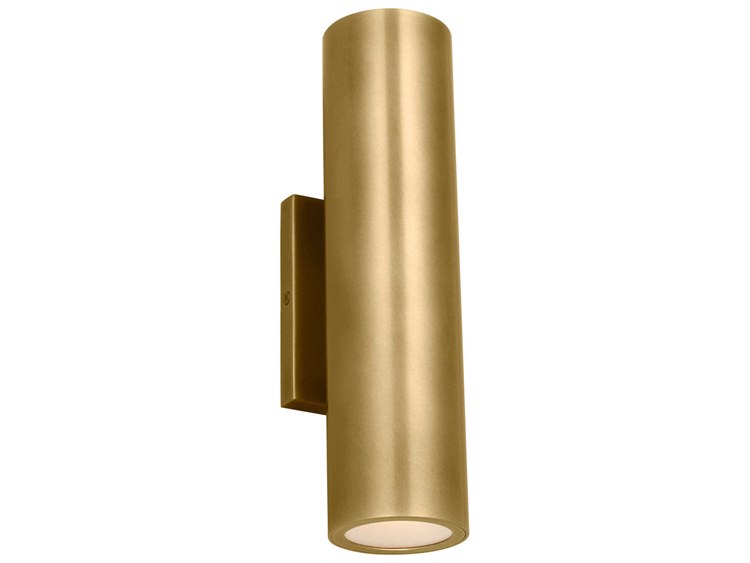 Visual Comfort Modern Pressa 2-Light Outdoor Wall Light Natural Brass 3