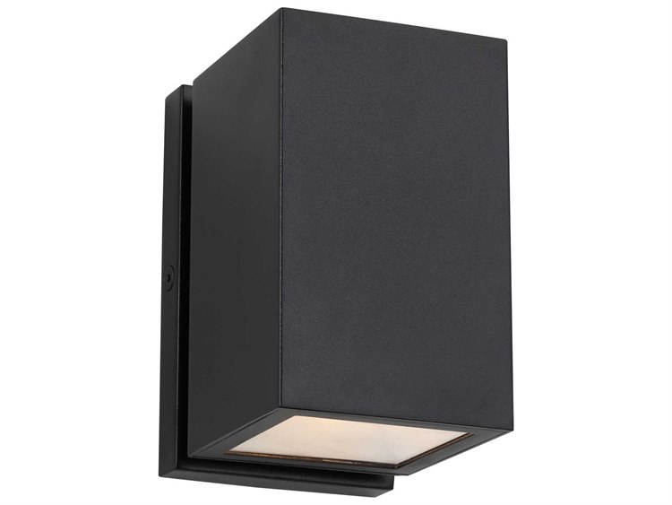 Visual Comfort Modern Pressa 2-Light Outdoor Wall Light Black 3