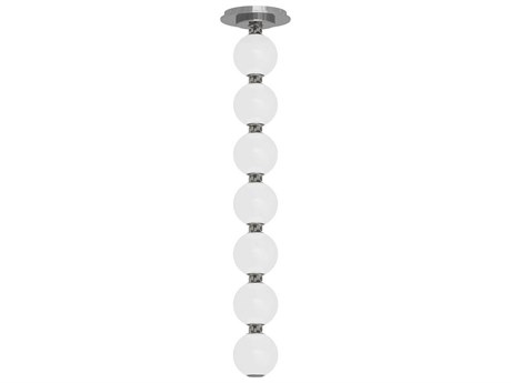 Visual Comfort Modern Perle 1-Light Polished Nickel Globe Linear Mini Pendant