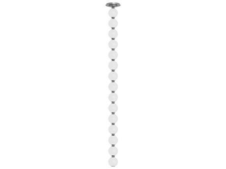 Visual Comfort Modern Perle 1-Light Polished Nickel Globe Linear Mini Pendant