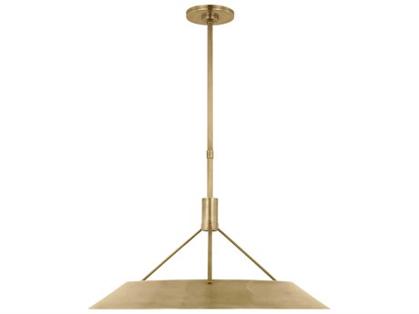 Visual Comfort Modern Sospeso 1-Light Natural Brass Pendant