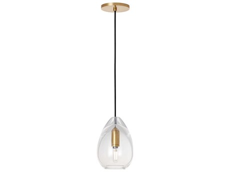Visual Comfort Modern Alina Natural Brass Mini Pendant